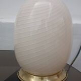 Pair of Eggs lamps, Murano glass, 1970s