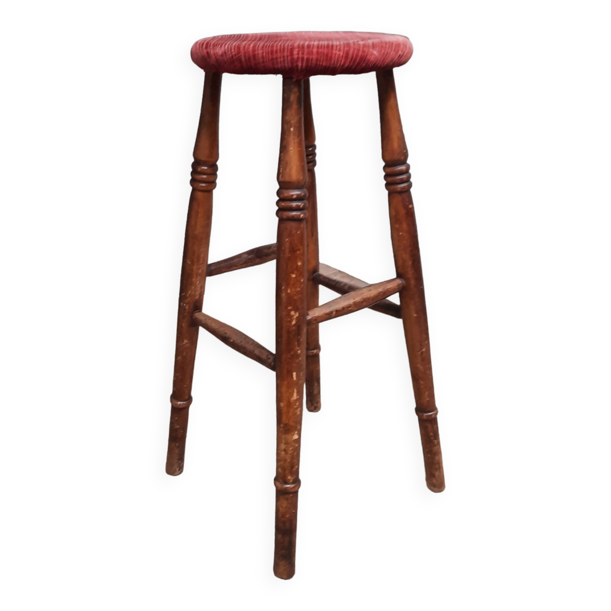 Tabouret haut en chêne