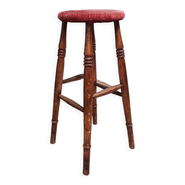 Tabouret haut en chêne