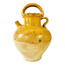 Jug / chevrette in yellow glazed stoneware