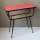 Table d'appoint formica & scoubidou vintage