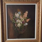 JOHN BROCY (1840-1900) HST "basket of flowers"