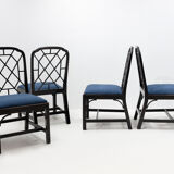 4 Chinese Chippendale chairs