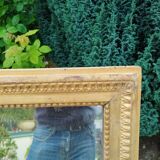 Antique Louis XVI gilded wood mirror