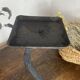 Modernist candlestick in wrought iron