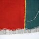 Emerald Green Handwoven Vintage Wall Hanging, Woven Wall Art, 105x123 Cm