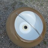 Italian space age design pendant light in methacrylate from the 70s