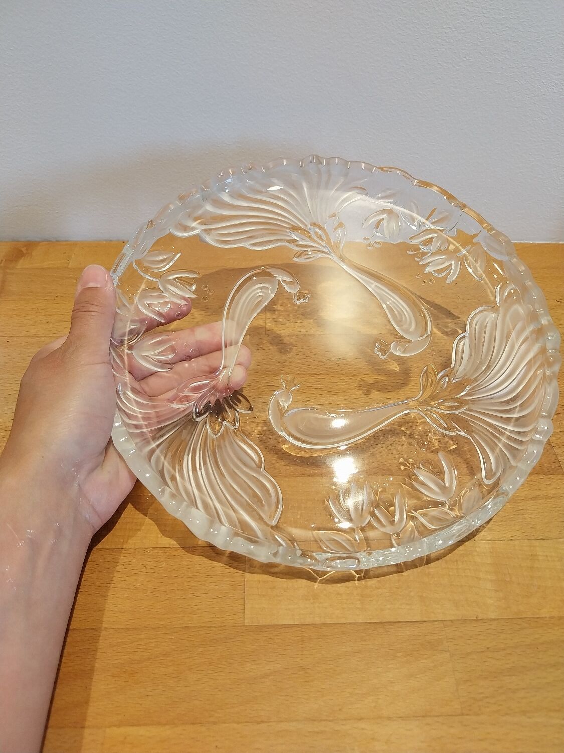 Glass dish from the 60s