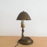 World War 2 WWII portable adjustable brass table lamp 1940s