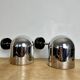 Pair of chrome Staff Leuchten wall lights - Germany 1970