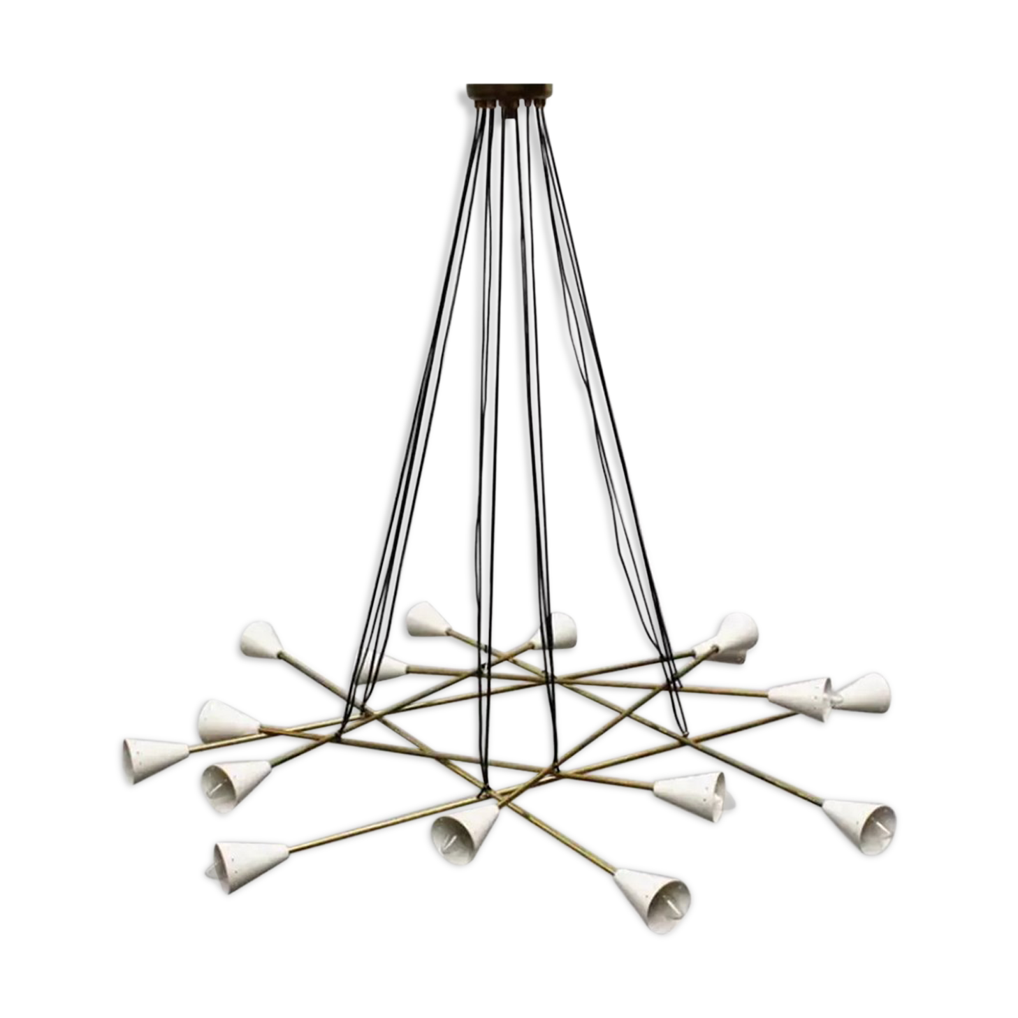 Chandelier intrigo sputnik white