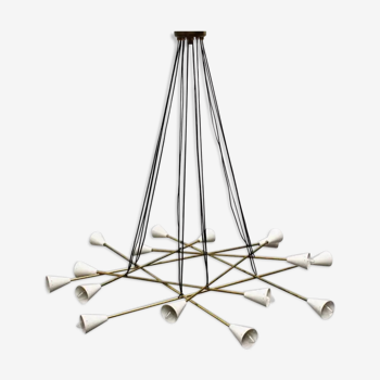 Chandelier intrigo sputnik white