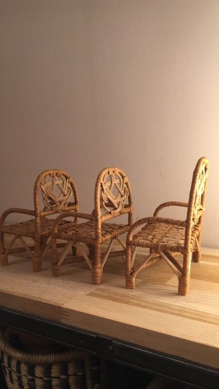 Mobilier poupée vintage