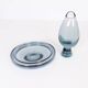 Set of two art glass vessels by Vicke Lindstrand for Kosta, Sweden, mid-century.