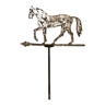 Girouette en forme de cheval en acier brossé travail artisanal par ferronnier