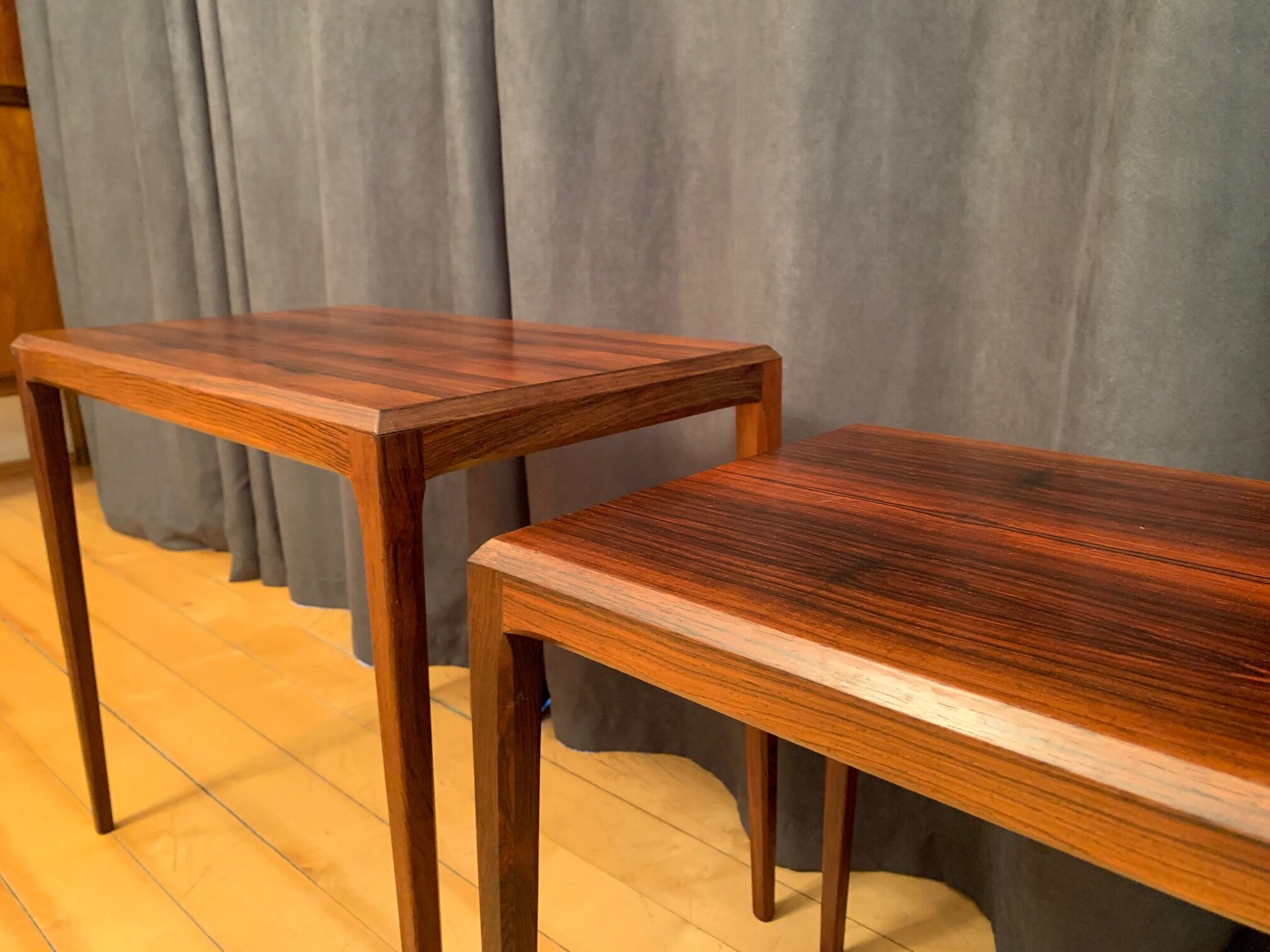 Paire de tables par Johannes Andersen, CFC Silkeborg, Danemark, années 1960