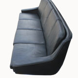 1960s leather 4-seater sofa