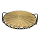 50s metal rattan tray