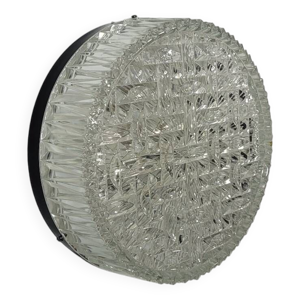 Applique vintage en verre - noir