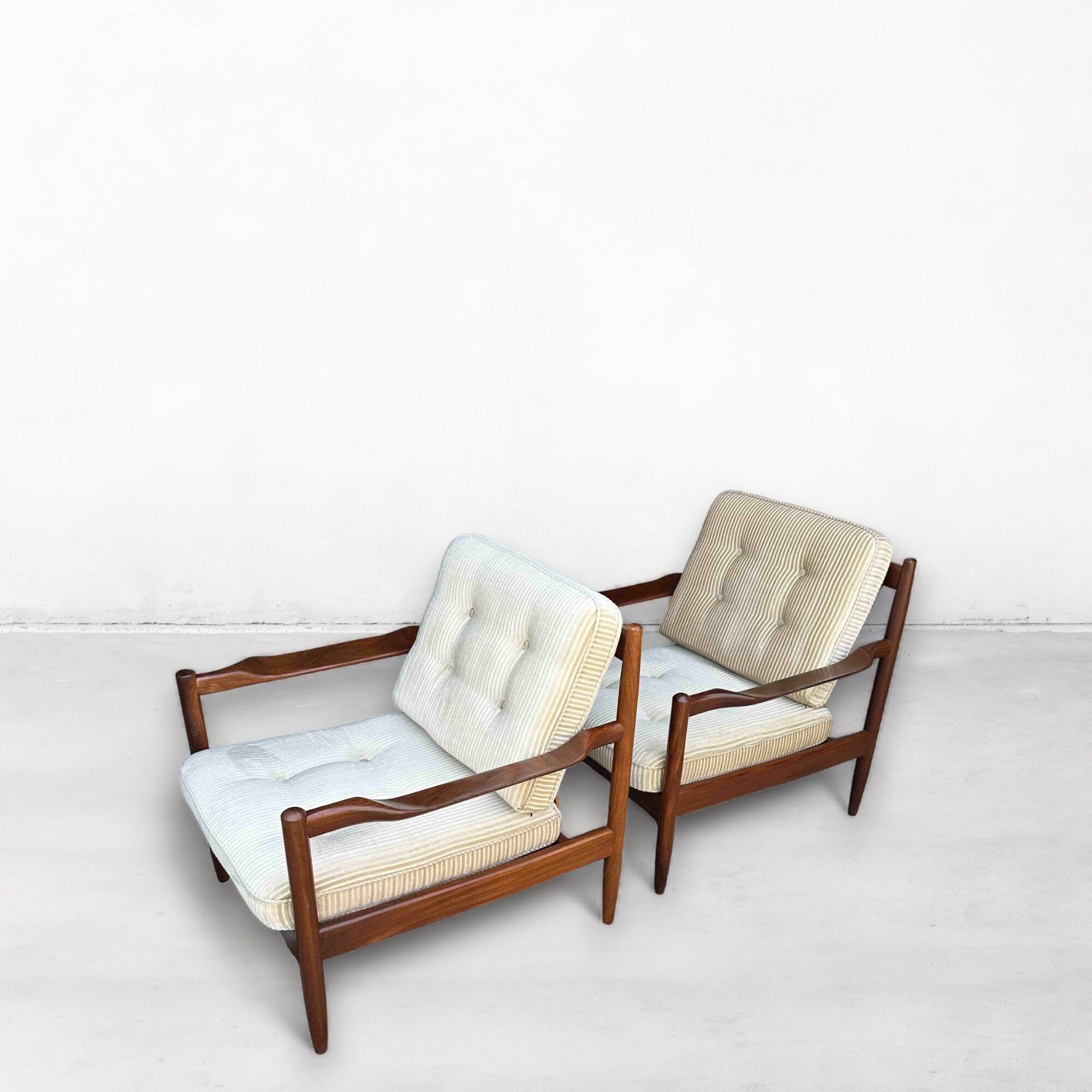 Mid-Century Armchairs in Teak, Scandinavian, Denmark, 1960s