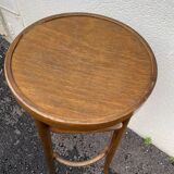 Curved wooden bar stools