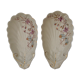 Set de 2 raviers en porcelaine décor violettes