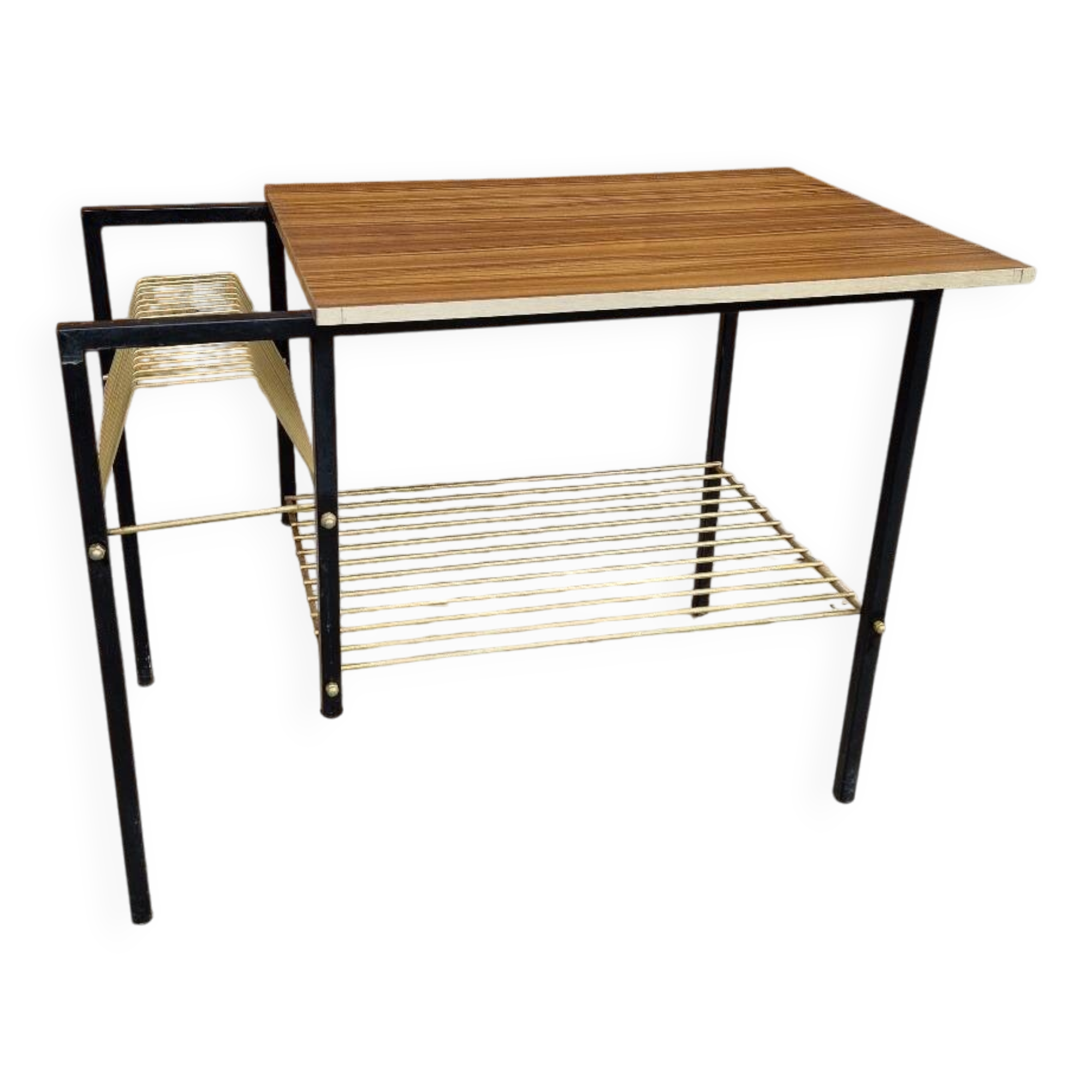 Vintage vinyl storage table
