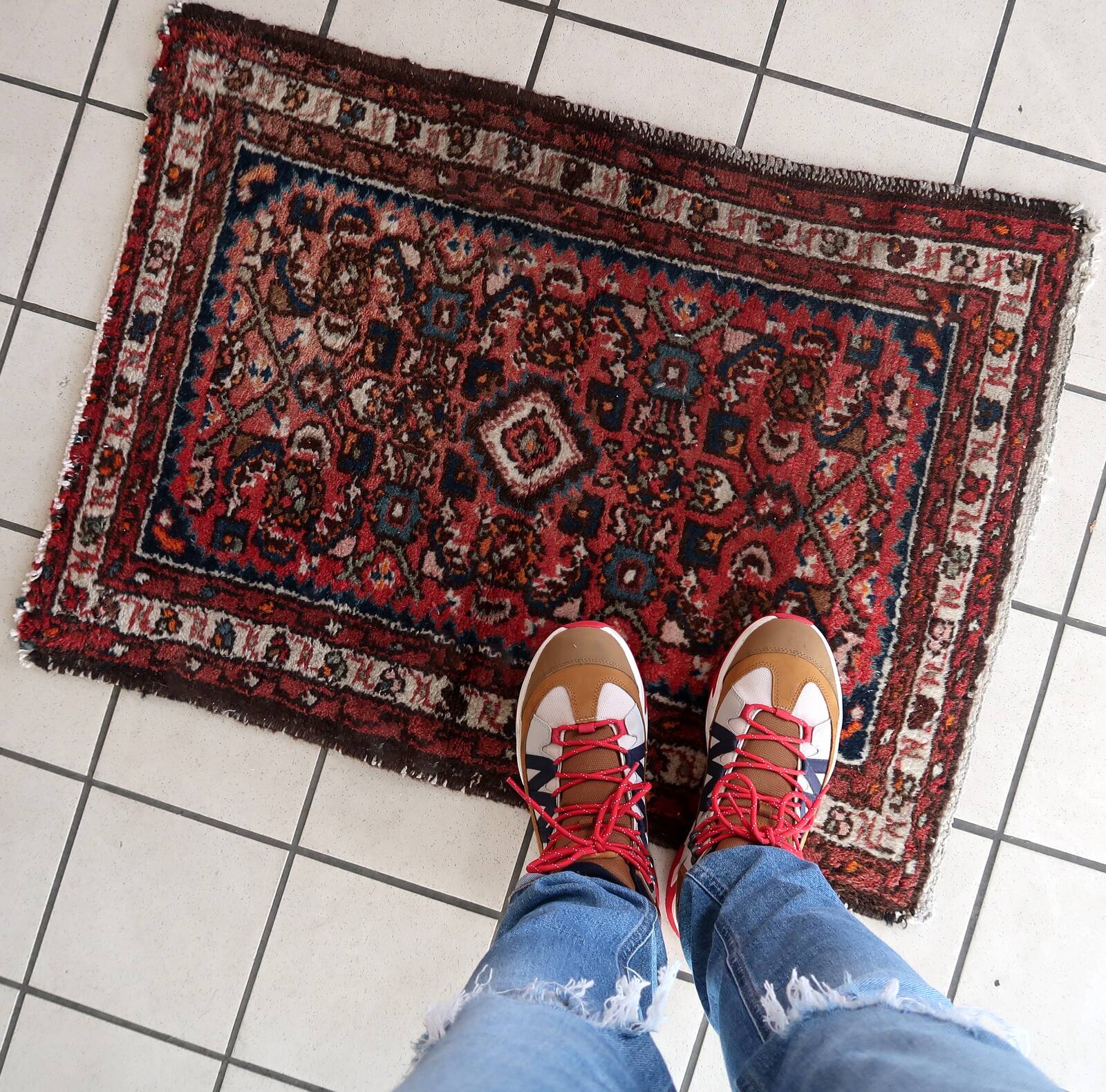 Tapis Vintage Hamadan Fait Main – 62 x 86 cm - 1C1019