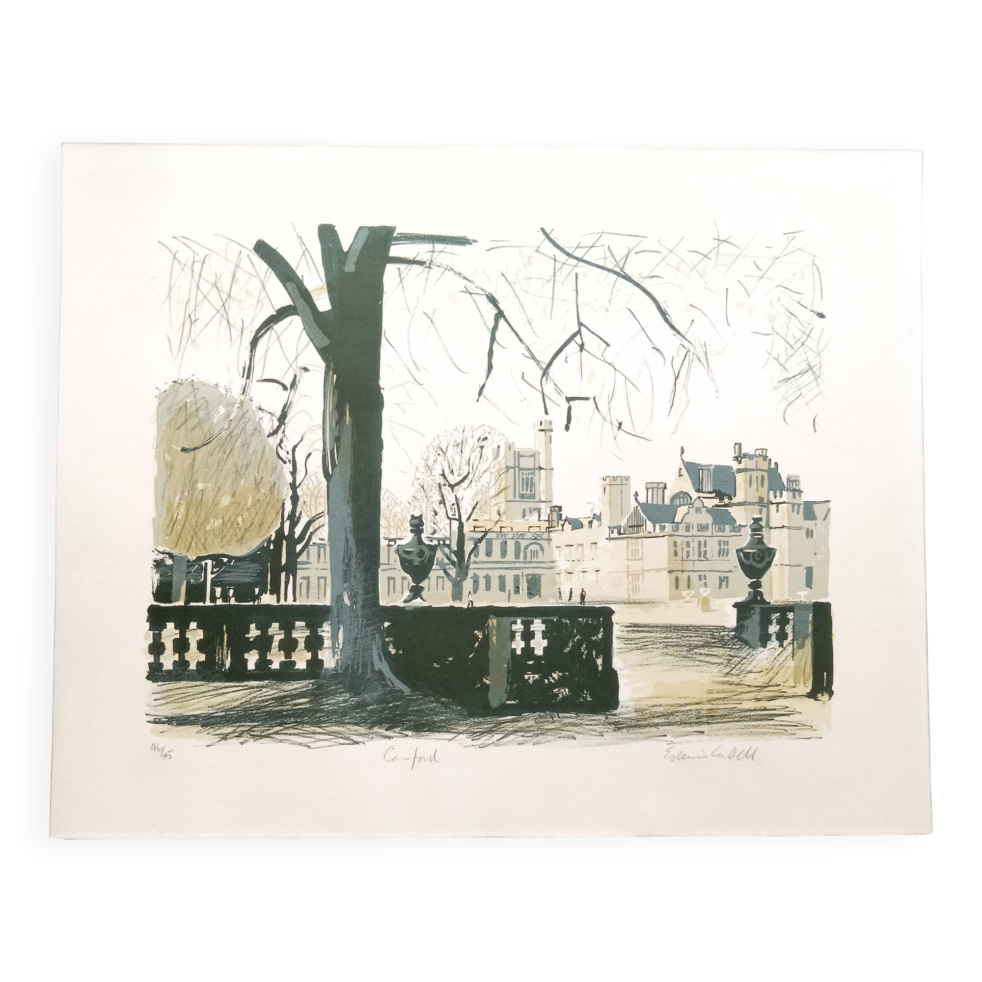 Edwin La Dell 1914-1970: Lithograph Canford England 46/75, 1959