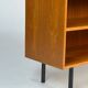 Danish teak shelf sideboard lowboard vinyl vintage mid-century