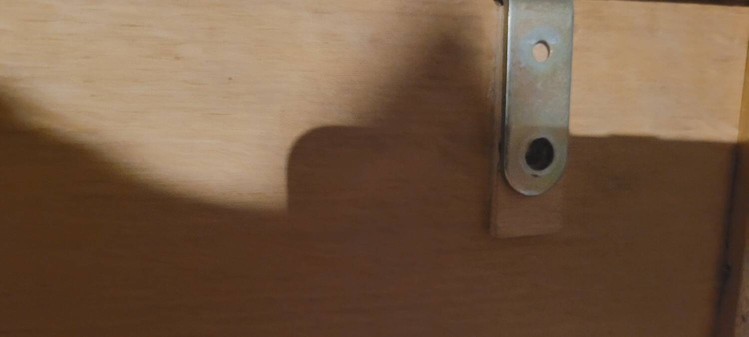 60's glass wall shelf