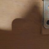 60's glass wall shelf