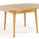 Dining set with round beech table + 4 'Heart' vintage dining chairs.