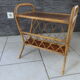Vintage magazine door in rattan end sofa