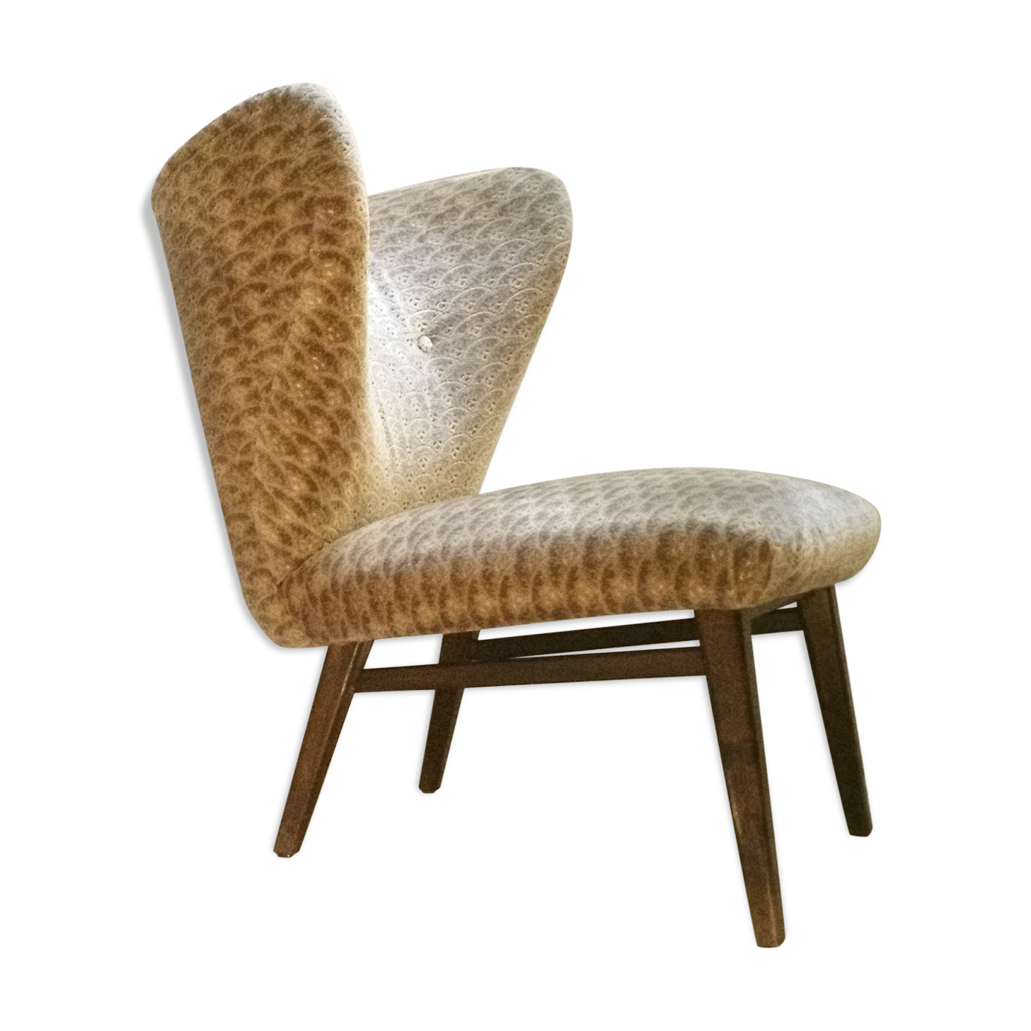 Chair Danish wingback Chair Scandinavian flesh small wing of Elias Svedberg