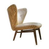 Chair Danish wingback Chair Scandinavian flesh small wing of Elias Svedberg