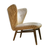 Chair Danish wingback Chair Scandinavian flesh small wing of Elias Svedberg