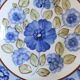 Decorative plate painted flowers