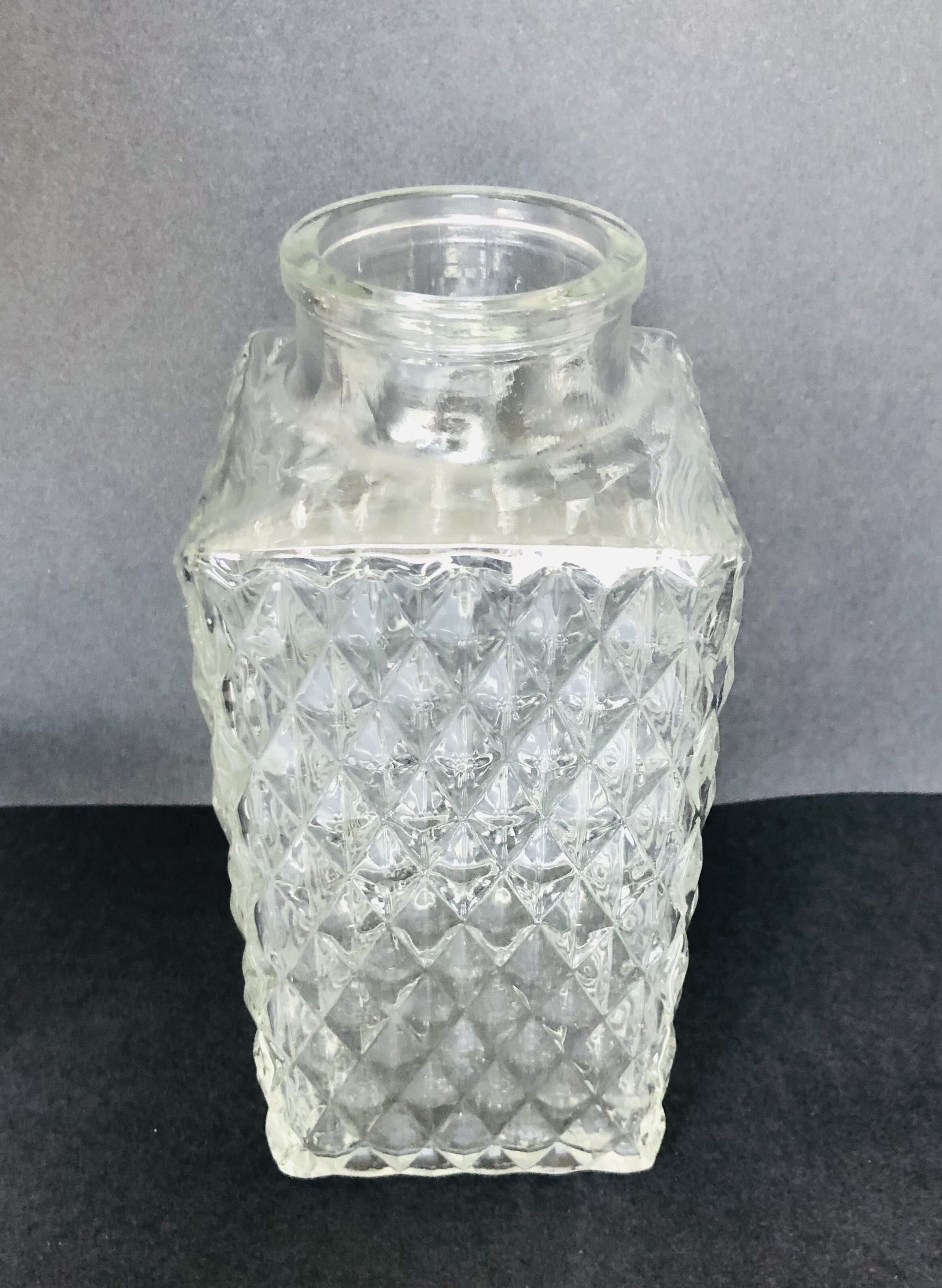 Glass whiskey bottle
