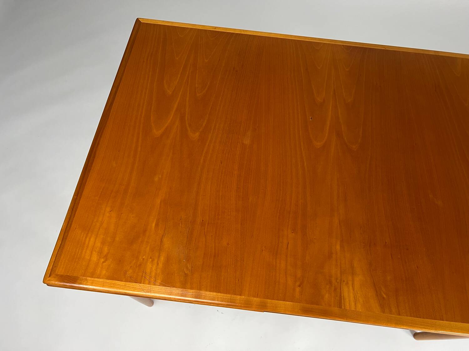 Vintage Cherrywood Dining Table Extendable 1960s Mid-Century