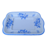 Rectangular hollow dish with blue flower pattern Limcolor