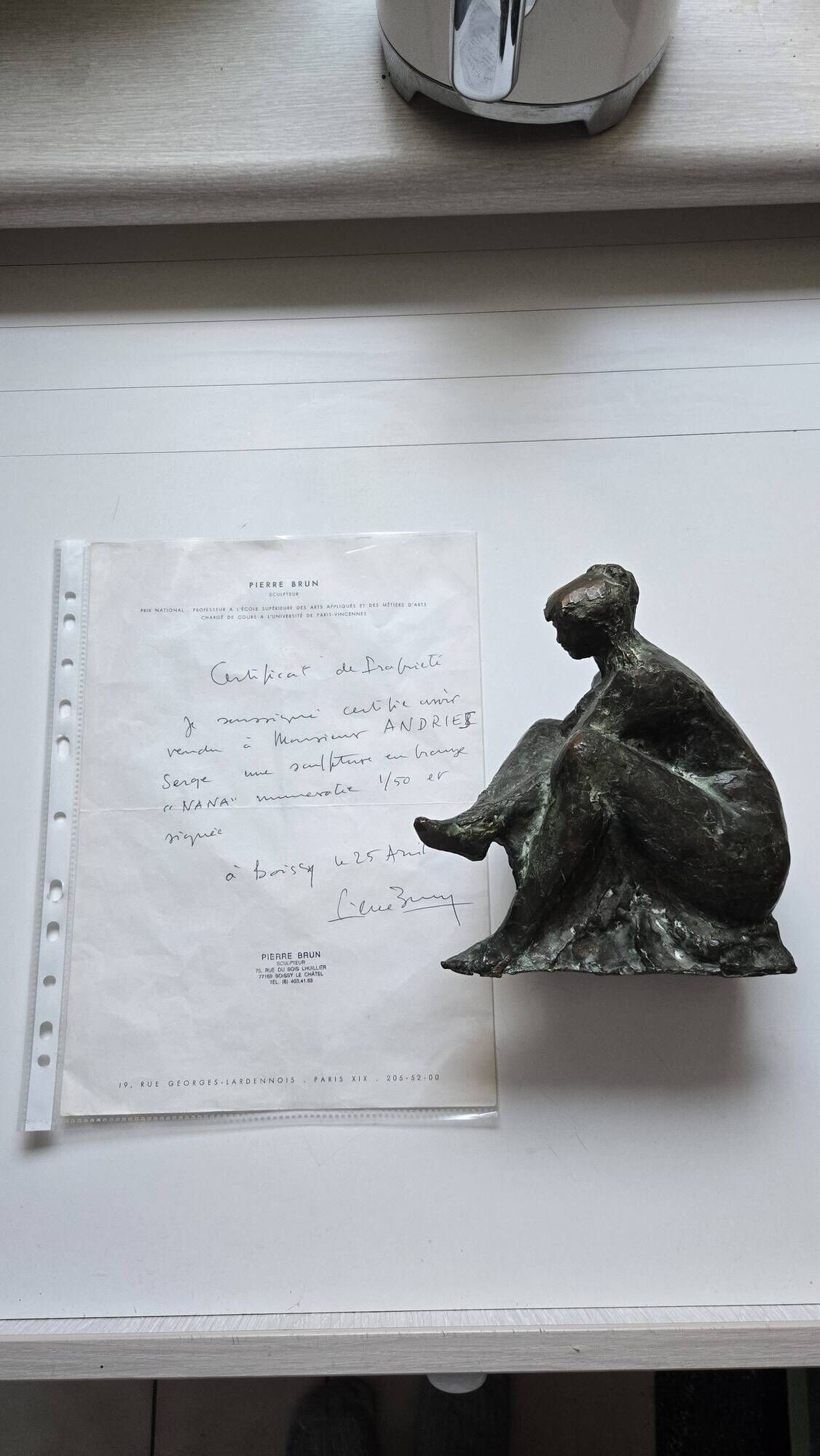 Brown Pierre - bronze "nana", numbered 1/50 (with certificate)