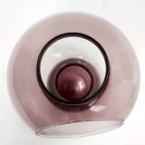 Postmodern Old Rose Murano Glass Vase with a Hole, Italy
