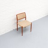 Chaise de salle à manger modèle 80 de Niels Möller, années 1960