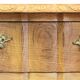 Vintage 1960s Danish modern oak nightstands in the style of Henning Kjærnulf