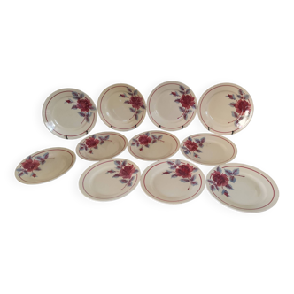 11 Moulin des Loups flower and hamage flat plates