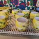 Huit mugs en barbotine
