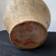 Old yellow glazed terracotta grease pot south west France