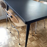 Tolix dining table 55 160 chocolate