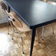 Tolix dining table 55 160 chocolate